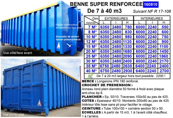 Benne super renforcée