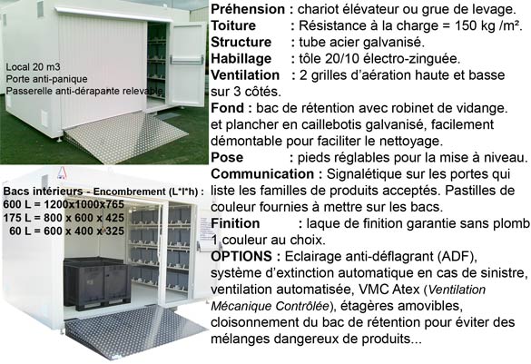 Conteneur ou local DMS : TAM Benne bennes