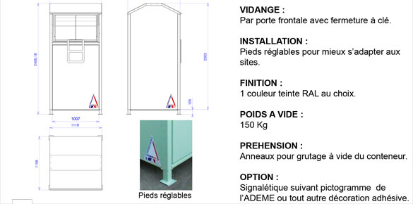 Conteneurs textiles : TAM Benne bennes et conteneurs