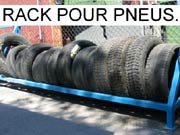 Eléments, équipement de déchetterie - Rack pour pneus