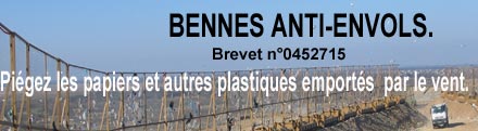 Bennes anti-envols - Equipement déchetterie